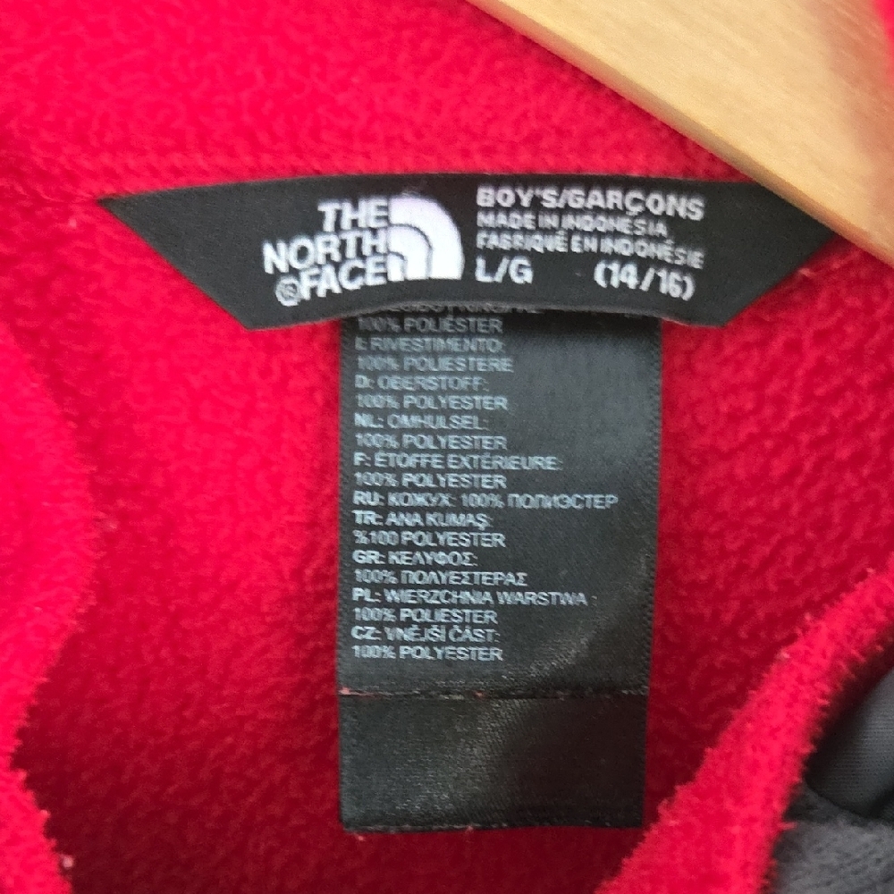 2 In 1 The North Face Boys Size 14/16 Red and Black Performance Jacket & Fleece - Picture 3 of 16